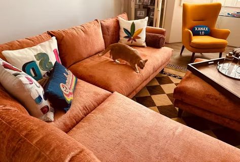 Customer Photos | Joybird Joy Bird Sectional, Joybird Furniture, Custom Made Furniture, Furniture Pieces, Custom Furniture, Furniture Making, Living Room Designs, Sectional, Room Design