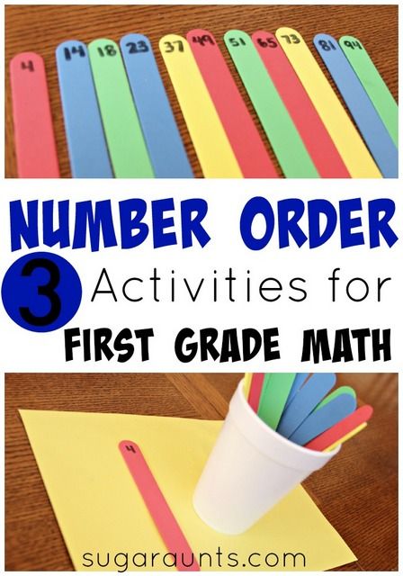 Least To Greatest Activities, Number Order Activities, Activities For First Grade, 1st Grade Activities, Math Number Sense, Teaching Numbers, First Grade Activities, Math Work, Teaching First Grade