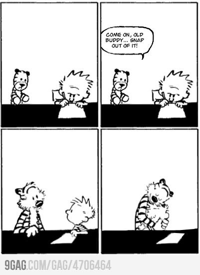 The last ever Calvin & Hobbes Comic... Calvin Und Hobbes, Calvin And Hobbes Quotes, The Awkward Yeti, 4 Panel Life, Calvin And Hobbes Comics, Calvin Hobbes, Snap Out Of It, Bd Comics, Calvin And Hobbes