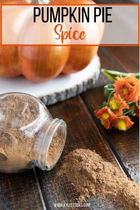 Blend your own Homemade Pumpkin Pie Spice! Ditch the store-bought jars, and make this super easy recipe. #pumpkinpie #pumpkinpiespice #makeyourown #kyleecooks Homemade Pumpkin Pie Spice, Desserts Pumpkin, Pumpkin Pie Spice Recipe, Pie Spice Recipe, Diy Pumpkin Spice, Pumpkin Pie Spice Mix, Pumpkin Smoothie, Pie Pumpkin, Pumpkin Recipe