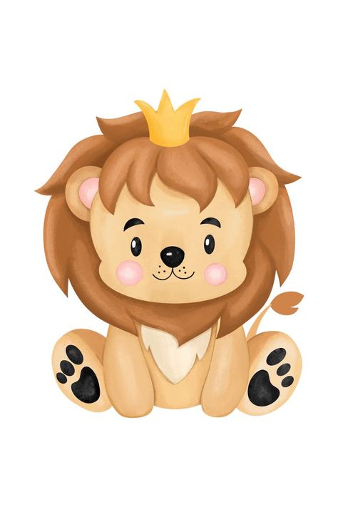 Lion Baby Shower, Jungle Decorations, Safari Baby Animals, Lion Birthday, Animal Baby Shower Theme, Idee Cricut, Minnie Mouse Bow, Baby Stickers, Lion Design