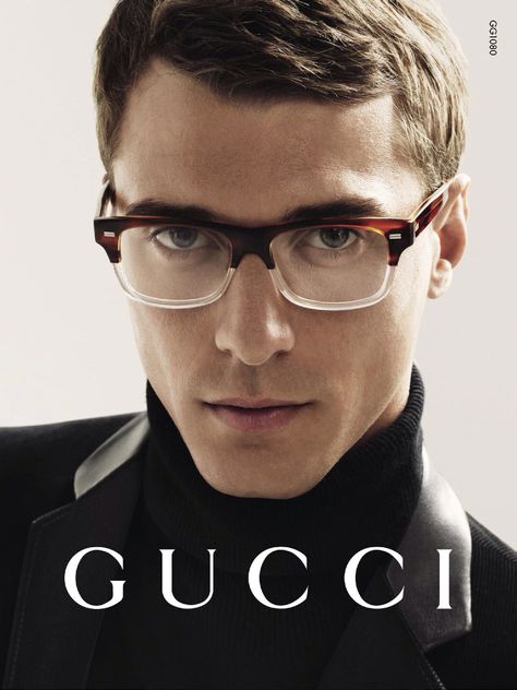 Gucci Glasses, Mens Fall Winter Fashion. Eyewear Advertising, Man With Glasses, Eyewear Campaign, Gucci Eyeglasses, Ray Ban Sunglasses Sale, Gucci Glasses, Gucci Brand, Gucci Eyewear, Glasses Shop