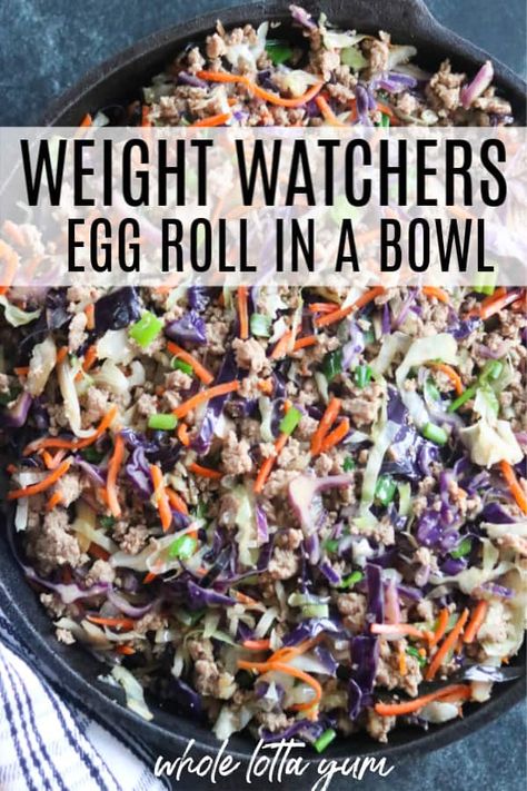 Healthy Egg Rolls, Eggroll In A Bowl, Egg Roll In A Bowl, Egg Diet Plan, Ground Chicken Recipes, Boiled Egg Diet, Easy Healthy Meal Prep, Egg Diet, Health Dinner