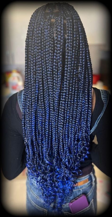 Blue Box Braids, Hairstyle Natural Hair, Women Curly Hair, Natural Hairstyle, Twist Braid Hairstyles, Box Braid, Curly Hair Women, Twist Braids, Afro Hairstyles