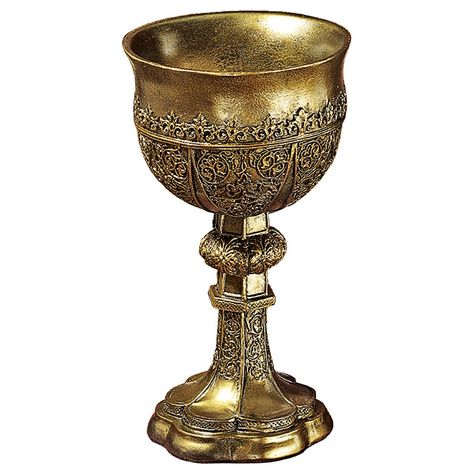 Design Toscano King Arthur's Golden Chalice Gothic Sculpture >>> Click image to read more details. Golden Chalice, Gothic Sculpture, Medieval Decor, Medieval Dragon, Gold Glasses, Crushed Stone, Design Toscano, Mason Jar Wine Glass, Wine Goblets