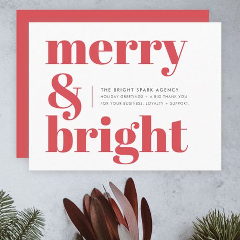 Real Estate Holiday Cards, Typography Christmas Card, White Christmas Snowflakes, Corporate Christmas Cards, Christmas Merry And Bright, Corporate Holiday Cards, Corporate Holiday Party, Christmas Graphic Design, Business Christmas Cards