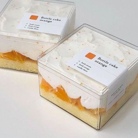 orange aesthetic soft pastel korean orange aesthetic soft girl minimalist tangerine b e v e r l y Dessert Packaging Design, Boutique Patisserie, Cube Cake, Korean Dessert, Bottle Cake, Dessert Packaging, Aesthetic Korean, Dessert Boxes, Cake Packaging