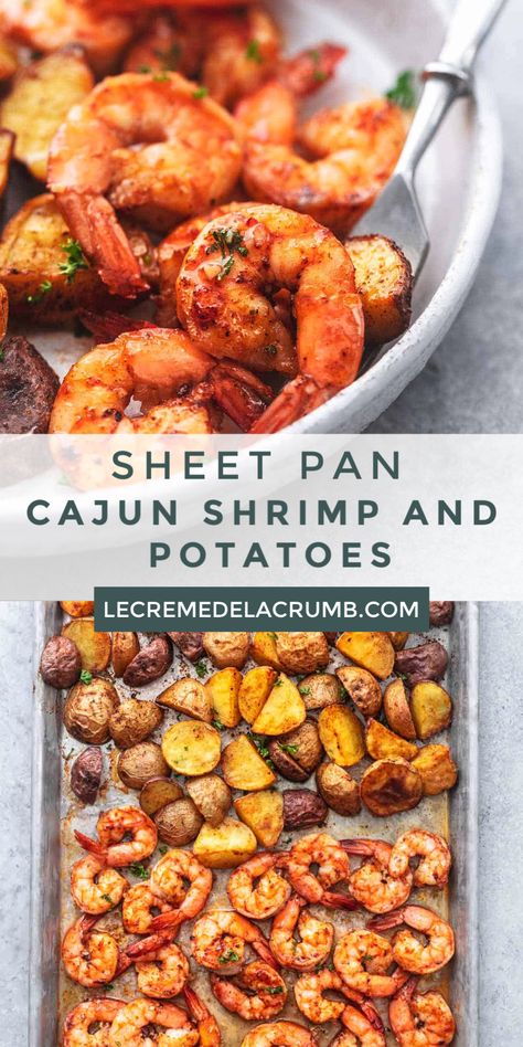 Shrimp And Potatoes, Shrimp Fajita Recipe, Potatoes Baked, Potato Dinner, Steak And Shrimp, Sheet Pan Suppers, Sheet Pan Dinners Recipes, Shrimp Recipes For Dinner, Fajita Recipe