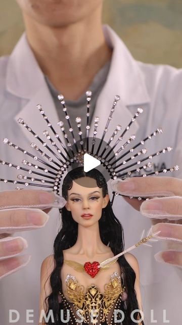 Nigel Chia         DeMuse Doll on Instagram: "Crowning the Goddess of Lust
#doll" Demuse Doll, The Goddess, Costume Ideas, Chia, Crown, Dolls, On Instagram, Instagram