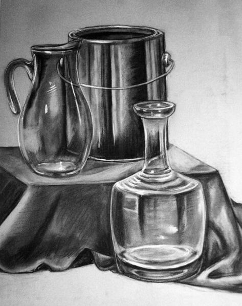 Still Life Pencil Shading, Simple Unique Tattoos, Charcoal Artists, Still Life Sketch, Shading Drawing, Learn To Sketch, Pen Art Drawings, Black And White Art Drawing, Pencil Shading