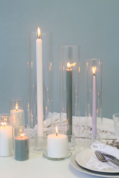 Choose timeless glass cube taper holders for your dinner and taper candles. Pair with glass cylider sleeves to enjoy the magic of candlelight safely. Ideal for ourdoor entertaining and destination wedding table styling. Shop our range of clear glass candle holders today. Glass Taper Candle Holders Wedding, Tapered Candles In Glass Cylinders Wedding, Taper Candle Holders Wedding, Candle Stick Glass Cover Wedding, Clear Taper Candle Holder, Glass Taper Candle Holders, Clear Candle Holders, Cylinder Candles, Clear Glass Candle Holders