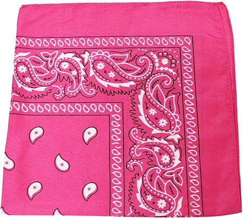 Scarf Purse, Cowboy Bandana, Turban Scarf, Printed Bandana, Bunco Party, Pink Bandana, Pink Clothing, Cowgirl Birthday Party, Wrist Wrap