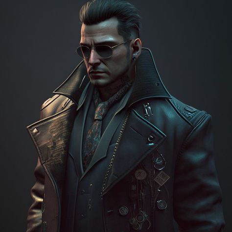 Cyberpunk Male Character Art, Cyberpunk Fixer, Cyberpunk Vampire, Cyberpunk Mercenary, Cyberpunk Character Art Male, Shadow Runner, Cyberpunk Character Art, Cyberpunk Men, Cyberpunk Male