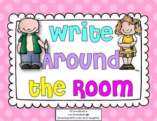 Write Around the Room Freebie Educational Thoughts, Literacy Work Stations, Smart Boys, Word Work Stations, Kindergarten Freebies, Writing Station, Ela Writing, 1st Grade Writing, First Grade Writing