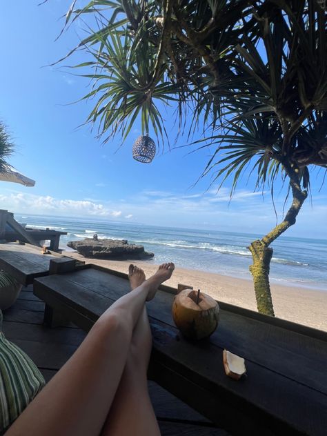 Bali beach coconut morning healthy relax Ireland Bali Story Instagram, Savaya Bali, Bali Pics, Morning At The Beach, Bali Summer, Bali Coconut, Bali Holiday, Bali Baby, Philippines Beaches