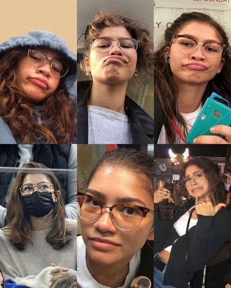 Zendaya With Glasses, Zendaya Glasses, Malcolm X Glasses, Harry Potter Glasses, Malcolm X, Eye Glasses, Carnival Face Paint, Harry Potter, Media