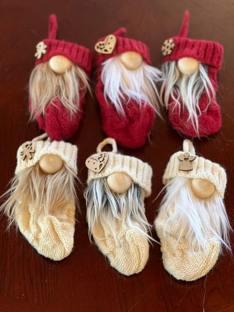 Diy Gifts Christmas, Christmas Crafts Diy Gifts, Gnomes Christmas, Gnomes Diy, Handmade Christmas Crafts, Diy Gnomes, Gnomes Crafts, Holiday Crafts Christmas, Christmas Ornament Crafts