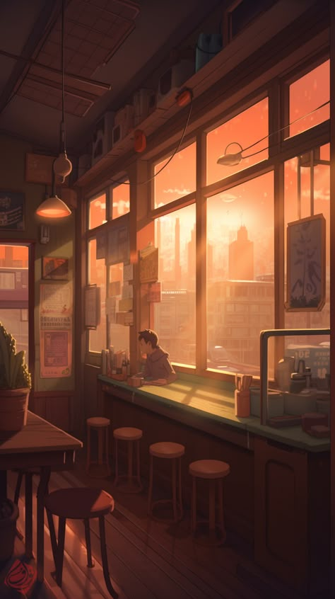 Cozy Coffee Shop, Bg Design, Cozy Coffee, Game Concept Art, Dreamy Art, Anime Scenery Wallpaper, Illustration Artwork, Environmental Art, Scenery Wallpaper