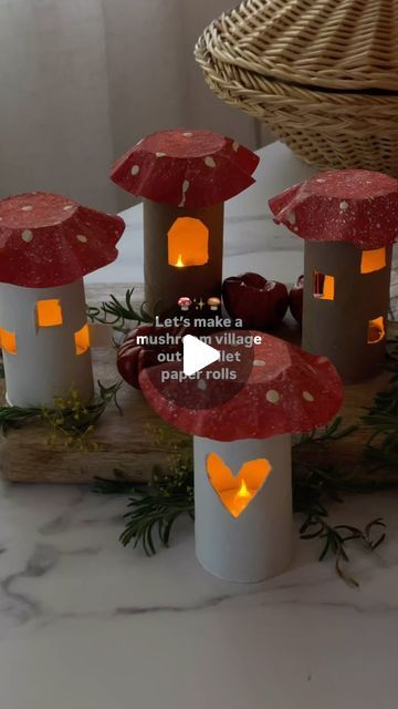 Dawnalee | Home + Lifestyle UGC | Kelowna, BC on Instagram: "I’m sporing with excitement! 🍄

There’s so mushroom in my heart for this activity because crafts that double duty as decor are spore-tacular! Did you see what I did there? 🍄🤣🍄‍🟫

And if you’re wanting more tutorials of crafts (that are also kid-friendly) that work as decor, comment GUIDE!

I’ll send you the link to my 60+ page Ebook “Merry Made Simple”. It’s a treasure trove for more of this kind of easy holiday magic bliss.

If you don’t see it, you’ll likely have to check your “request” folder☺️ 

As always, thanks for being here and following along! 

__________
#kidscrafts #toiletpaper #fungi 
#reelstutorial #craftnight #christmascrafts #diyidea #cottagecore #mushroomlove #seeksimplicity #warmandcozy #cozyseason #sustain Mushroom Activities For Kids, Mushroom Classroom Theme, Cottagecore Activities, So Mushroom In My Heart, Mushroom Diy, Valentines Classroom, Mushroom Crafts, Kelowna Bc, Craft Kids