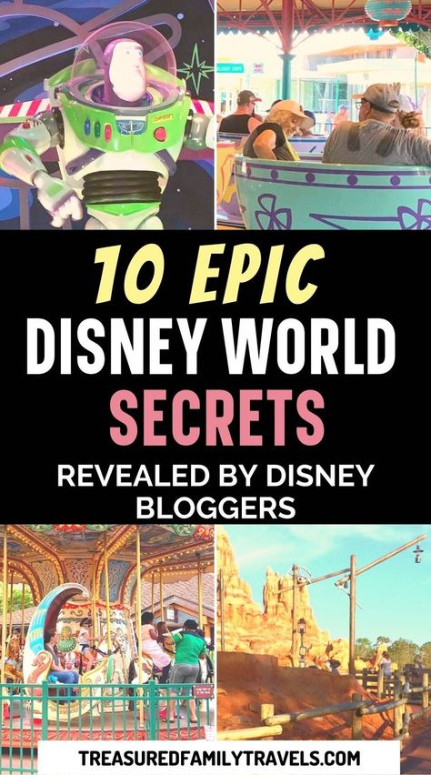 Four Disney pictures - Buzz lightyear, the spinning teacups, the carousel at Disney springs and the Mine Train. Disney Memory Maker, Disney World Guide, Disney Cheap, Disney World Tips, Disney World Secrets, Disney Secrets, Disney Memories, Disney World Planning, Disney Resorts