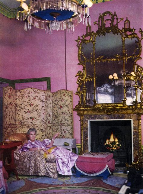 nogoodnik:“Daisy Fellowes relaxing at home, 1950s.” Historical Interior Design, Daisy Fellowes, Historical Interior, Victorian Interiors, Vintage Interiors, Drawing Room, Chic Woman, Sitting Room, Design House