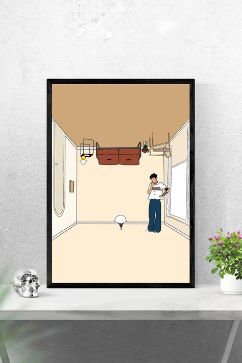 Harry Styles Album Cover, Music For A Sushi Restaurant, Cover Drawing, Late Night Talking, Harry Styles Drawing, Harry Styles Poster, Harry's House, House Drawing, Album Cover Art