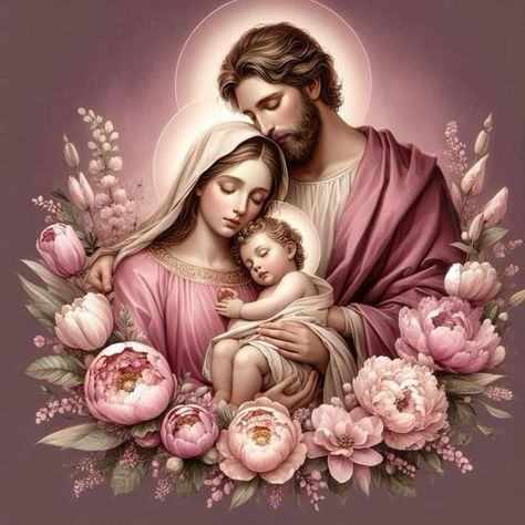 Jesus Pictures Catholic, Mother Mary Wallpaper, Mother Mary Pictures, Virgin Mary Art, Mother Mary Images, Jesus Artwork, Jesus Mary And Joseph, Images Of Mary, Jesus Christ Artwork