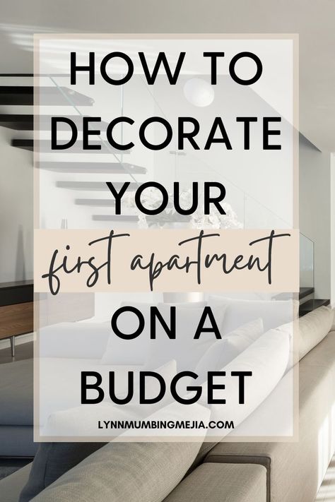 Have you just got your first apartment and want to start decorating? Home decor can definitely add up and break the bank quickly! I've got tips for you on how to decorate your first apartment on a budget on the blog today! Some of these tips can help you make a rental look expensive on a budget! Apartment decorating. Affordable home decorating. First apartment decorating. Small Apartment On A Budget, Floating Shelves For Bathroom, Apartment On A Budget, Decorate Your Apartment, First Apartment Tips, Look Expensive On A Budget, Boho Apartment Decor, Shelves For Bathroom, Minimalist Apartment Decor