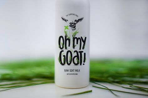 Goat Milk Packaging, Sheep Milk, Milk Packaging, Milk Shop, Cool Packaging, Milk Bottle, Coffee Roasters, Work Ideas, Goat Milk