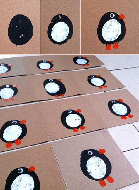 Potato Print Penguin Cards #christmascards #christmas Potato Print, Fun Christmas Cards, Homemade Christmas Cards, Christmas School, E Mc2, Navidad Diy, Childrens Christmas, Diy Christmas Cards, Christmas Makes