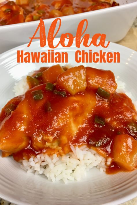 ALOHA HAWAIIAN CHICKEN (EASY) Chicken Recipes Hawaiian, Korean Chicken Recipes, Dump And Bake Dinner, Hawaiian Crockpot Chicken, Bake Dinner, Dump And Bake, Chicken Baked, Hawaiian Chicken, Baked Dinner