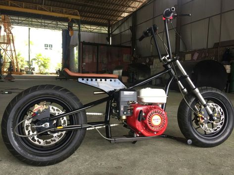 Mini Bike Diy, Custom Mini Bike, Mobil Rc, Mini Motorbike, Kart Cross, Go Kart Frame, Go Kart Plans, Powered Bicycle, Mini Chopper