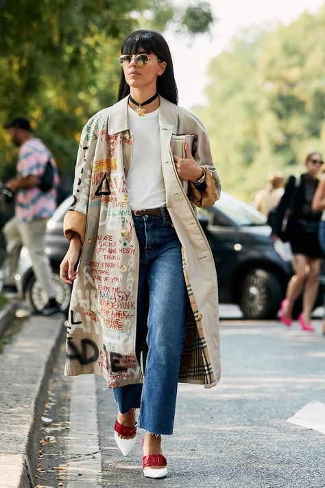 Milan Fashion Week Street Style for September 2018 | Who What Wear UK Fashion Trend Book, Mood Inspiration, Milan Fashion Week Street Style, Artsy Style, Fashion School, Womens Fashion Edgy, Street Style Trends, Milan Fashion Weeks, Style Looks