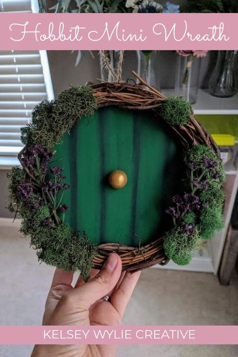 Shire Nursery, The Hobbit Bilbo, Hobbit Bilbo, Cubicle Office, Hobbit Door, Mini Wreath, Bilbo Baggins, Wreath Wall, Cubicle