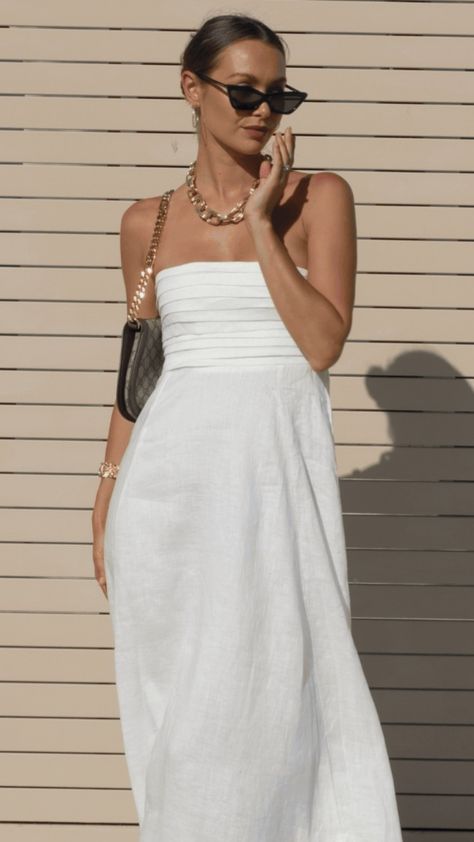 Wedding Guest Style, Linen Maxi Dress, Pin Tucks, Wedding Guest Dress, Wedding Guest, White Dress, Maxi Dress, Wardrobe, Dresses