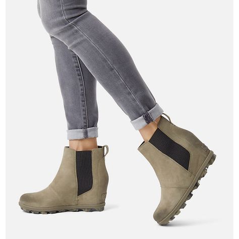 Women’s Joan of Arctic Wedge II Chelsea Boot (was the Lea) | SOREL Hipster Shoes, Joan Of Arctic Wedge, Sorel Joan, Comfortable Wedges, Sorel Boots, Trending Boots, Sorel Womens, Sorel Shoes, Winter Snow Boots