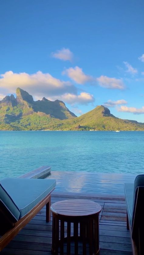 fourseasons on Instagram: Don't blink. You won't want to miss a millisecond. @fsborabora #BoraBora #DreamWithFS #Reels Best Tropical Vacations, Island Aesthetic, Tropical Vacations, National Park Vacation, Best Honeymoon, Spa Vacation, Honeymoon Travel, Destination Voyage, Beautiful Places Nature