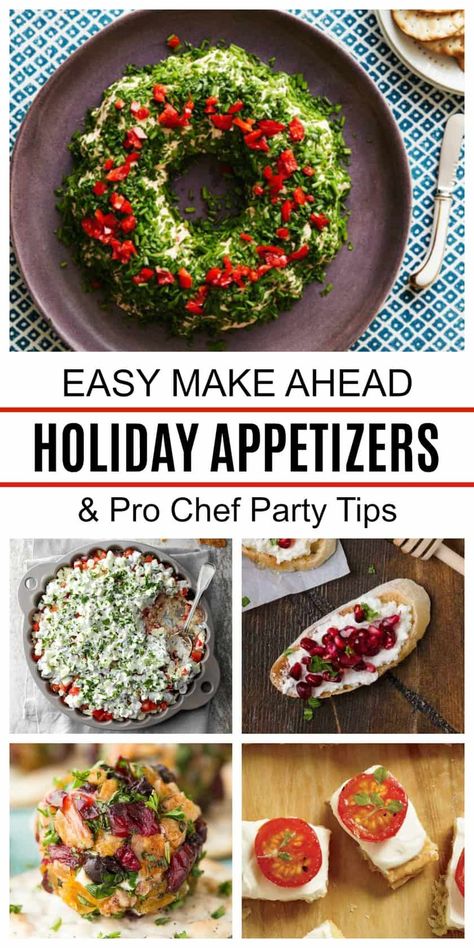 Entertain stress-free with these easy Make Ahead Holiday Appetizers and pro chef tips. We've gathered the best recipes to make your party perfect! Best Make Ahead Holiday Appetizers | 31Daily.com #holiday #christmas #entertaining #appetizers #makeahead #31daily #partyfood Make Ahead Holiday Appetizers, Make Ahead Christmas Appetizers, Holiday Appetizers Christmas, Best Christmas Appetizers, Christmas Appetizers Easy, Holiday Party Appetizers, Appetizer Buffet, Appetizers Christmas, Holiday Appetizers Easy