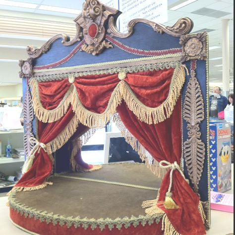 Proscenium Stage, Circus Diy, Circus Stage, Puppet Stage, Vintage Circus Party, Circus Aesthetic, Ballet Russe, Toy Theatre, Puppet Theater