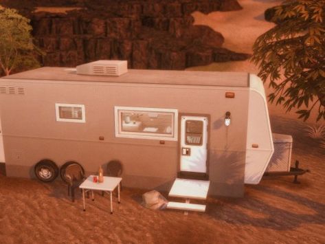 Sims 4 Rv Cc, Sims 4 Rv, Rv Home, Rv Mods, Vintage Bathtub, Sims 4 Download, Rv Homes, The Sims 4 Download, Laundry Decor