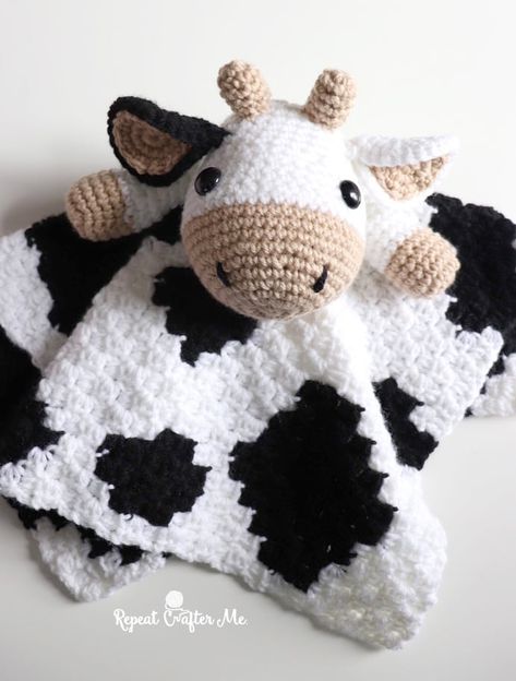 25+ Adorable (and Free) Crochet Lovey Patterns Free Crochet Lovey, Cow Lovey, Lovey Blanket Pattern, Crochet Baby Blanket Tutorial, Crochet Lovey Free Pattern, Diy Crochet Gifts, Lovey Baby Blanket, Fast Crochet, Crochet Baby Blanket Free Pattern