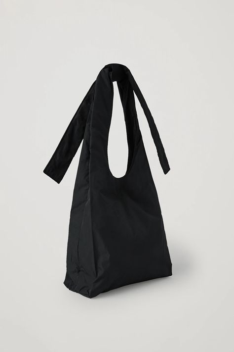 KNOTTED STRAP MINI SHOPPER - black - Bags - COS US Cos Bags, Navy Bag, Diy Bag Designs, Chalk Bags, Bow Bag, Bags And Purses, Roll Neck Jumpers, Product Ideas, Jeans Bag