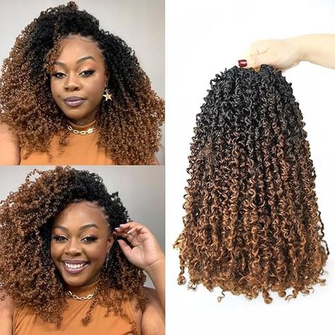 Amazon.com : 12 Inch 9 Packs Yanky Twist Crochet Hair Pre-Twisted Curly Braiding Hair Extensions Pre-looped Senegalese Twist Braids Synthetic Curly Crochet Hair For Black Women(12inch, 9pack, 1b/4/30) : Beauty & Personal Care Yanky Twist, 4c Styles, Twist Extensions, Curly Braiding Hair, Senegalese Twist Braids, Curly Crochet Hair, Crochet Hairstyles, Curly Braids, Curly Crochet Hair Styles