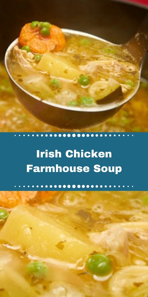 Irish Chicken Stew, Irish Soups And Stews, Irish Chicken Recipes, Shredded Chicken Soup, Irish Vegetable Soup, Cosy Food, Irish Dinner Recipes, Colorado Recipes, Irish Soup