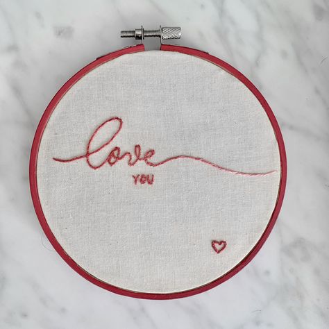 Love You Embroidery, Mermaid Embroidery, Fabric Painting On Clothes, Embroidery Hearts, If You Love Someone, Homemade Face, Painted Clothes, Embroidery Hoop Art, Hand Painting Art