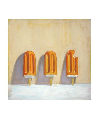 popsicle painting, still life,  orange creamsicle painting, 50-50 bar Cherry Dipped Cone, Popsicle Painting, Popsicles Illustration, Fries Ice Cream, Handprint Butterfly, Cupcake Painting, Food Paintings, Popsicle Art, Food Still Life