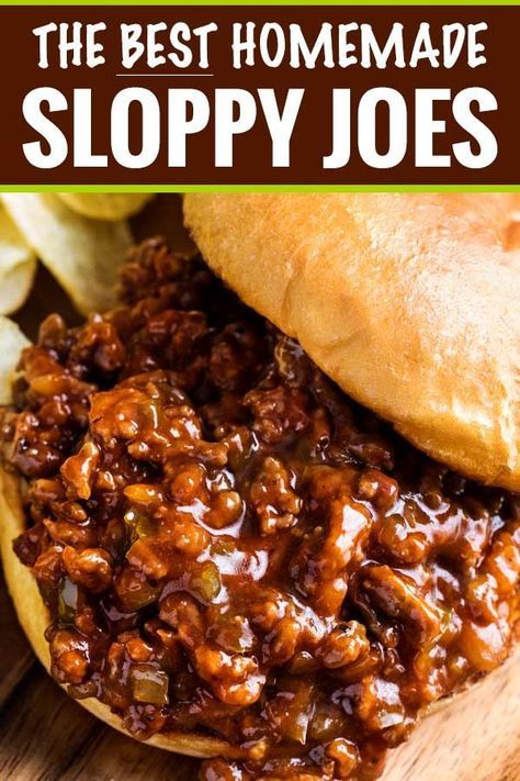 Sloppy Joe Recipe Easy, Homemade Sloppy Joe Recipe, Sloppy Joe Recipe, Ziti Recipe, Mississippi Roast, Homemade Sloppy Joes, Joe Recipe, Sloppy Joes Recipe, Hamburger Recipes