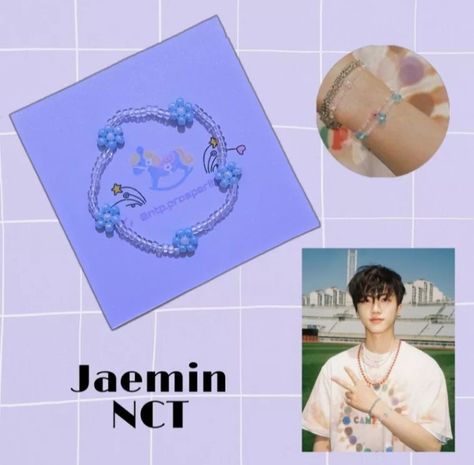 Gelang Manik Kpop, Nct Bracelet, Beads Kpop, Concert Headbands, Kpop Bracelet, Jewelry Kpop, Bracelet Template, Pop Beads, Small Bead Bracelet