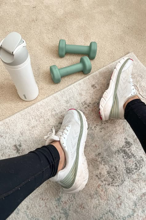 fitness green gym weights gym outfit owala water bottle working out white sneakers workout fit aesthetic Healthy Aesthetic, Fitness Vision Board, Gym Aesthetic, Clothing For Tall Women, Vision Board Photos, Healthy Girl, Aesthetic Women, Workout Aesthetic, Vision Board 2023