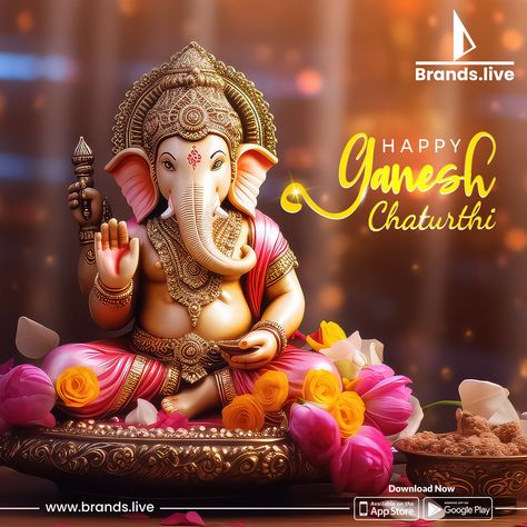 Download Free Ganesh chaturthi social media banner poster and Images | Brands.live Ganesh Chaturthi Poster Design, Ganesh Chaturthi Poster, Ganesh Chaturthi Banner, Concert Lights, Party Outfit Men, Ganesh Chaturthi Images, Happy Ganesh, Lord Ganesha Paintings, Happy Ganesh Chaturthi